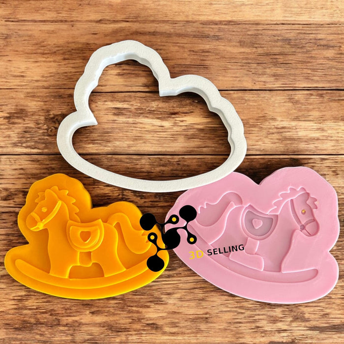 3d Selling Casa, arredamento e bricolage:Articoli per cucina e bar:Accessori per pasticceria:Altro accessori per pasticceria Cavallo a dondolo in 3D