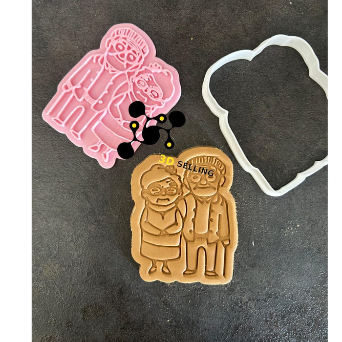 3d Selling Casa, arredamento e bricolage:Articoli per cucina e bar:Accessori per pasticceria:Altro accessori per pasticceria Cookie cutter Nonni tagliabiscotti festa dei nonni