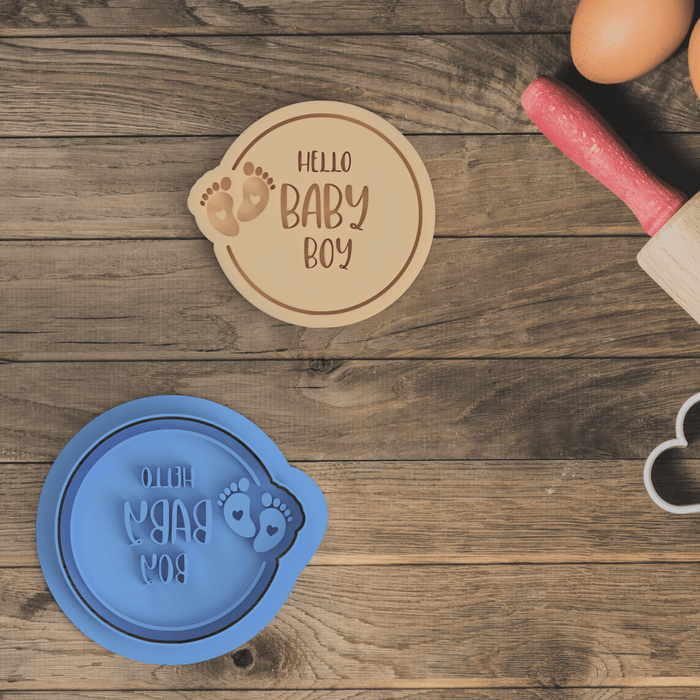 3d Selling Casa, arredamento e bricolage:Articoli per cucina e bar:Accessori per pasticceria:Altro accessori per pasticceria Hello Baby Boy