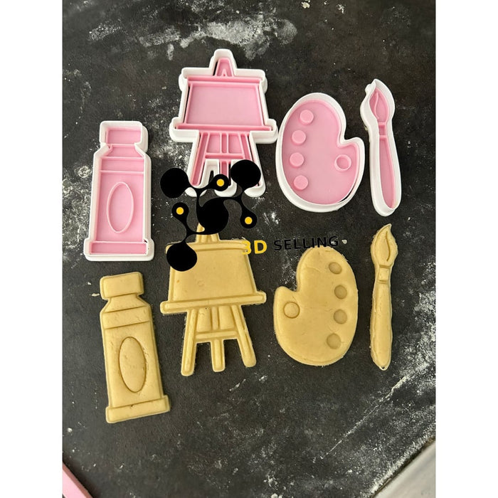 3d Selling Casa, arredamento e bricolage:Articoli per cucina e bar:Accessori per pasticceria:Altro accessori per pasticceria Kit Artista 4 pezzi 8cm