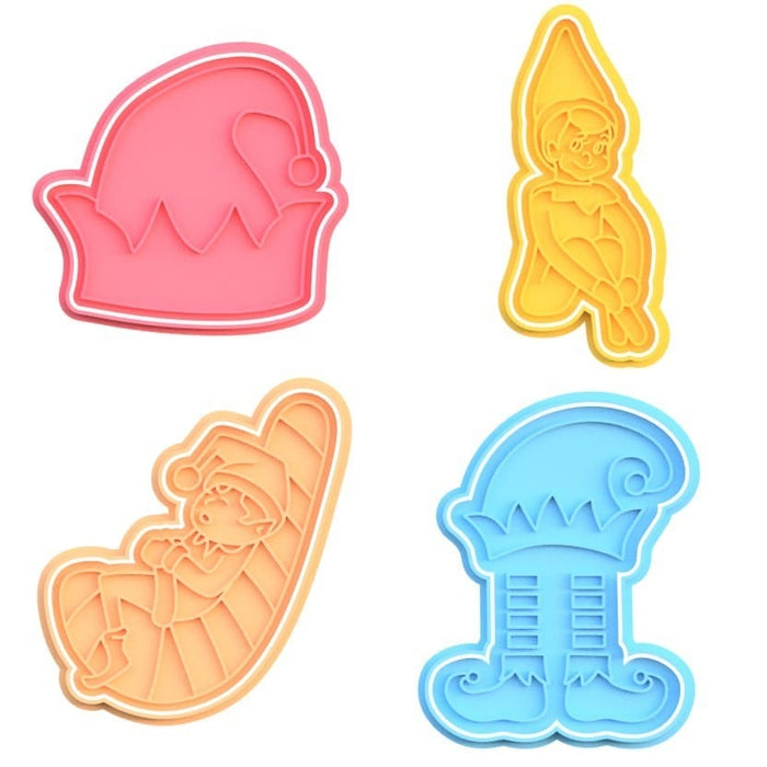 3d Selling Casa, arredamento e bricolage:Articoli per cucina e bar:Accessori per pasticceria:Altro accessori per pasticceria Kit Elfi Natalizi 8,5cm