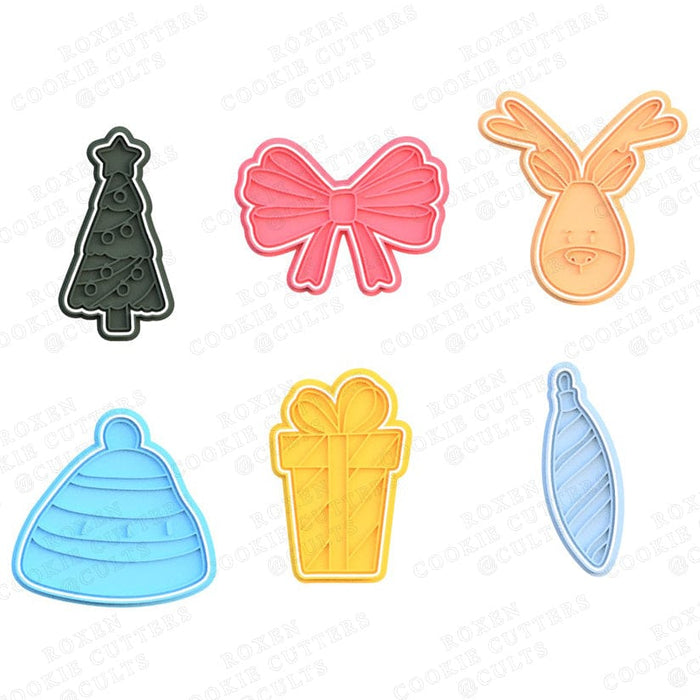 3d Selling Casa, arredamento e bricolage:Articoli per cucina e bar:Accessori per pasticceria:Altro accessori per pasticceria Kit Natalizio 6 pezzi 8,5cm