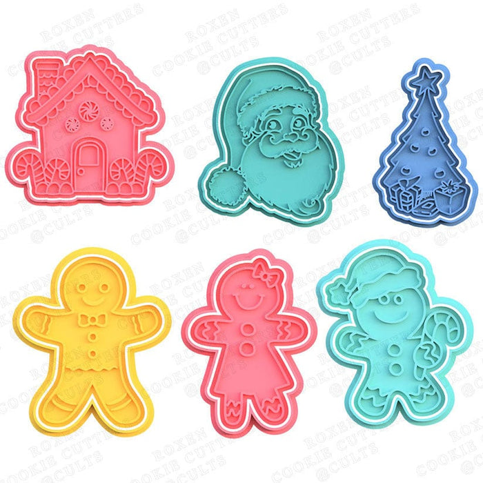 3d Selling Casa, arredamento e bricolage:Articoli per cucina e bar:Accessori per pasticceria:Altro accessori per pasticceria Kit Natalizio 6 pezzi 8.5cm