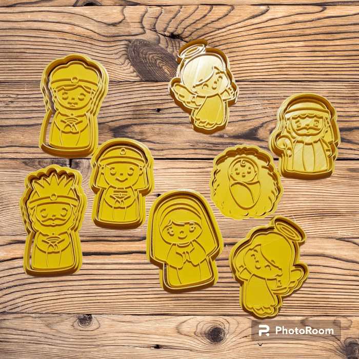3d Selling Casa, arredamento e bricolage:Articoli per cucina e bar:Accessori per pasticceria:Altro accessori per pasticceria Kit Presepe 8 pezzi 8cm