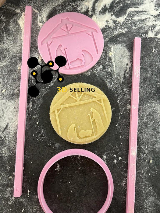3d Selling Casa, arredamento e bricolage:Articoli per cucina e bar:Accessori per pasticceria:Altro accessori per pasticceria Natività efetto rialzato (riverso) 8,5cm