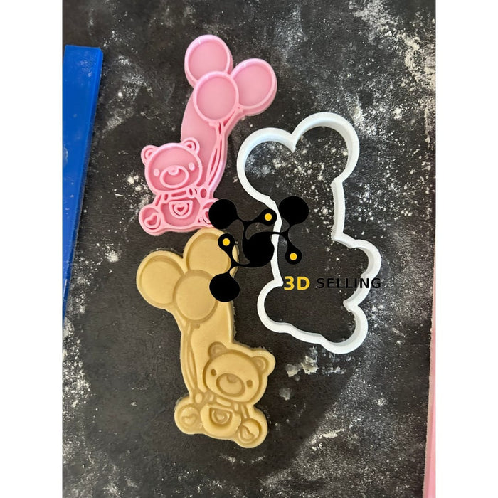 3d Selling Casa, arredamento e bricolage:Articoli per cucina e bar:Accessori per pasticceria:Altro accessori per pasticceria Orsetto con palloncini