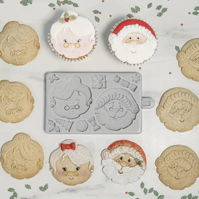 3d Selling Casa, arredamento e bricolage:Articoli per cucina e bar:Accessori per pasticceria:Altro accessori per pasticceria Stampo in Silicone babbo Natale e Mamma Natale