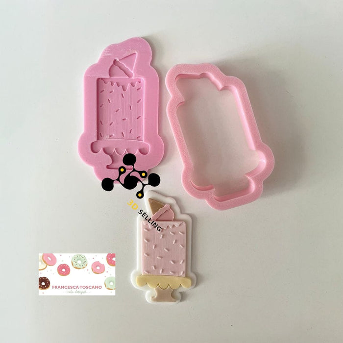 3d Selling Casa, arredamento e bricolage:Articoli per cucina e bar:Accessori per pasticceria:Altro accessori per pasticceria Torta con Gelato stampo in 3D 8/9cm