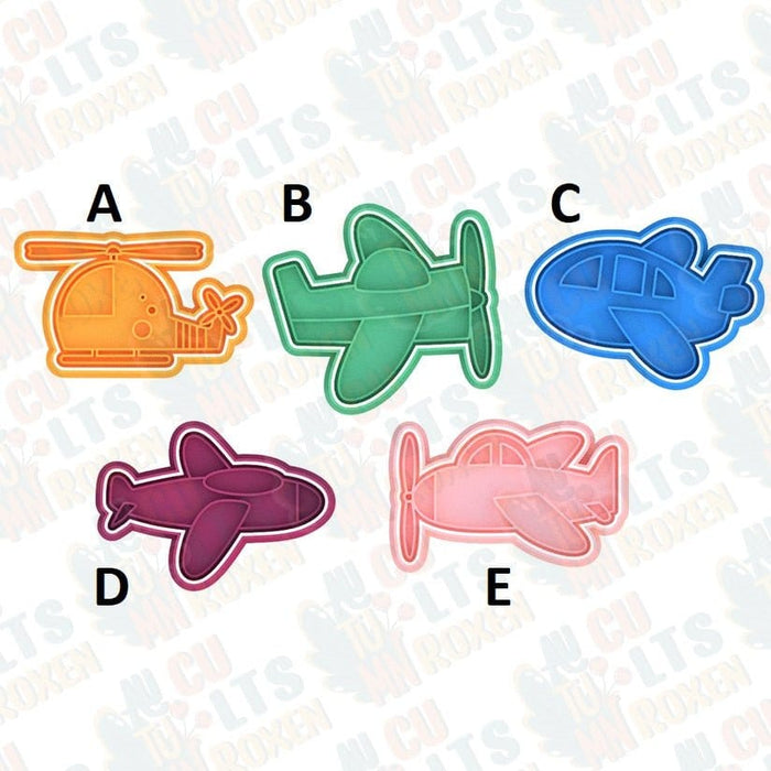 3d Selling cookie cutter Aereoplanini set 5 pezzi