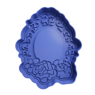 3d Selling cookie cutter Cornice con rose