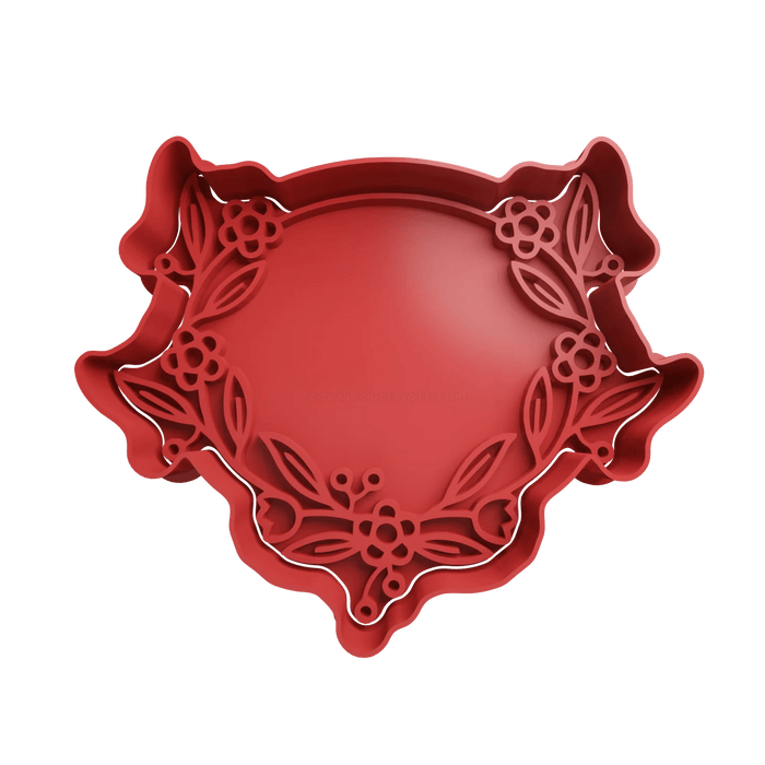 3d Selling cookie cutter Cornice tonda con fiori