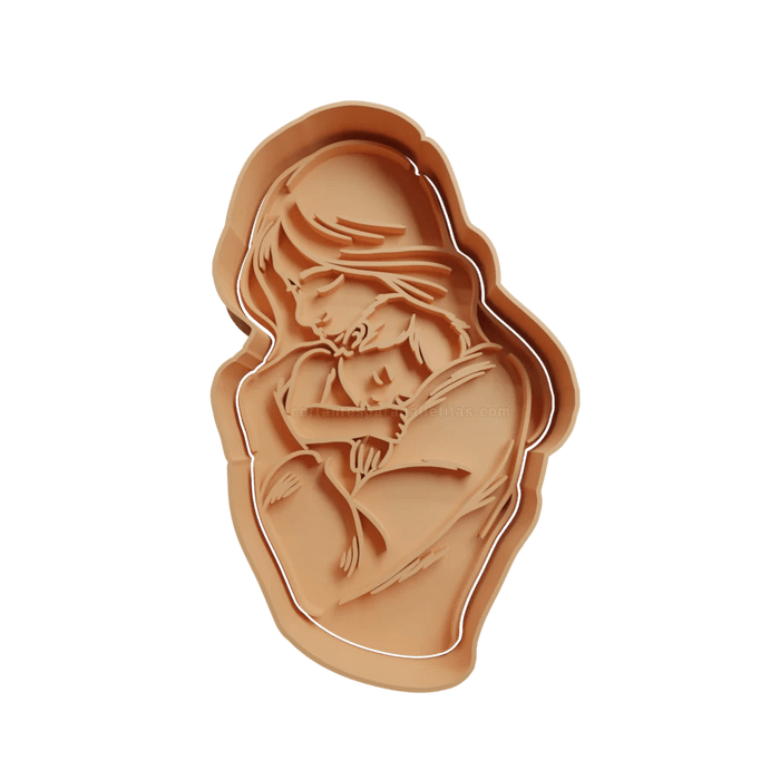 3d Selling cookie cutter Mamma con figlio