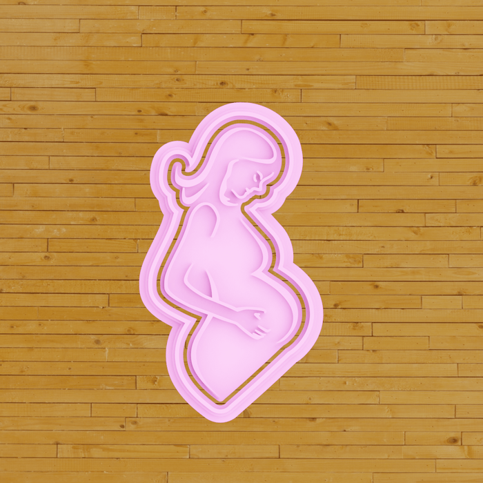 3d Selling cookie cutter Mamma con nascituro