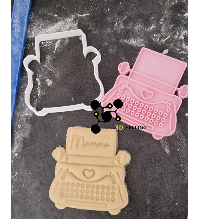3d Selling Macchina da scrivere con cuore 8cm