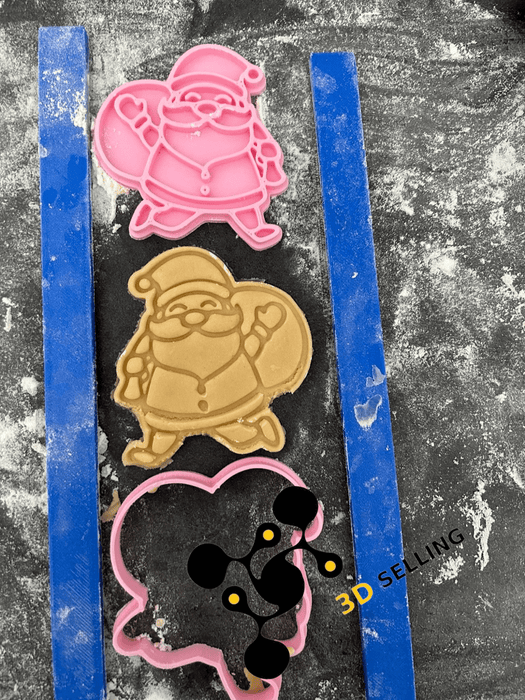 seling3d Casa, arredamento e bricolage:Articoli per cucina e bar:Accessori per pasticceria:Altro accessori per pasticceria Babbo Natale 8,5cm