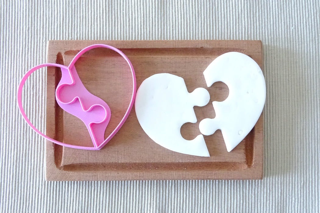 seling3d Casa, arredamento e bricolage:Articoli per cucina e bar:Accessori per pasticceria:Altro accessori per pasticceria Cuore puzzle 9cm