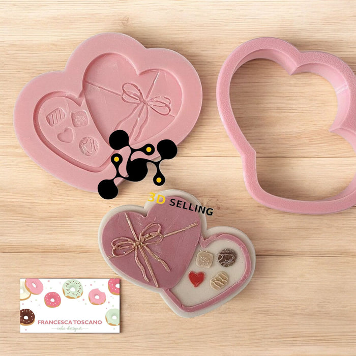 Selling 3D Casa, arredamento e bricolage:Articoli per cucina e bar:Accessori per pasticceria:Altro accessori per pasticceria Box Cioccolatini stampo in 3D