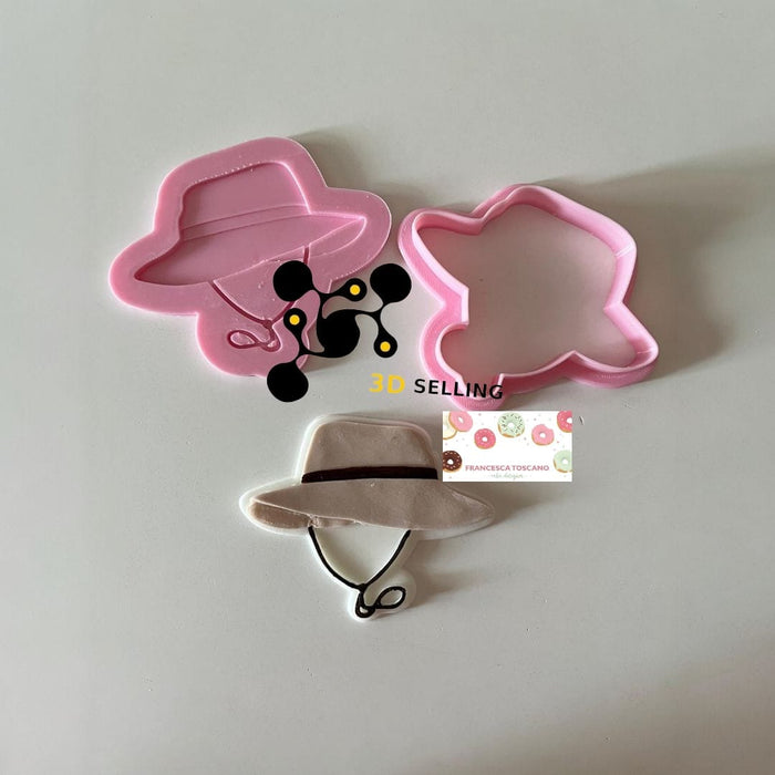 Selling 3D Casa, arredamento e bricolage:Articoli per cucina e bar:Accessori per pasticceria:Altro accessori per pasticceria Cappello Safari stampo in 3D 8cm