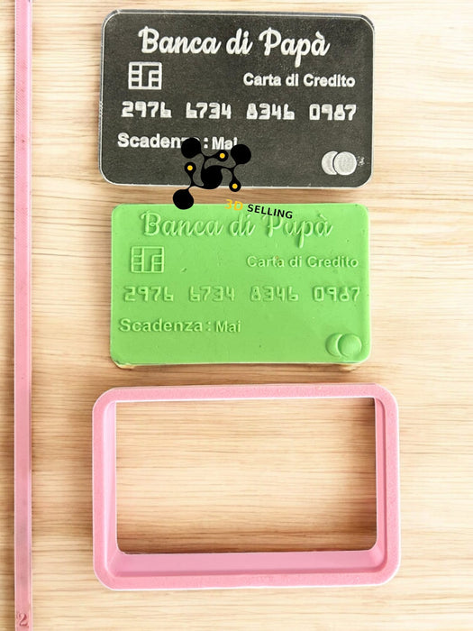 Selling 3D Casa, arredamento e bricolage:Articoli per cucina e bar:Accessori per pasticceria:Altro accessori per pasticceria Carta Banca di papà in rilievo acrilico