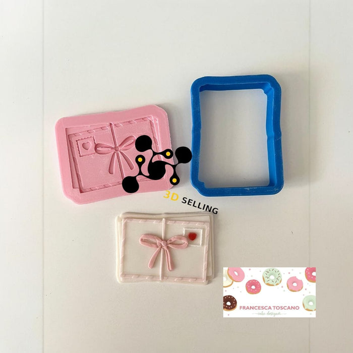 Selling 3D Casa, arredamento e bricolage:Articoli per cucina e bar:Accessori per pasticceria:Altro accessori per pasticceria Cartolina stampo in 3D 8cm