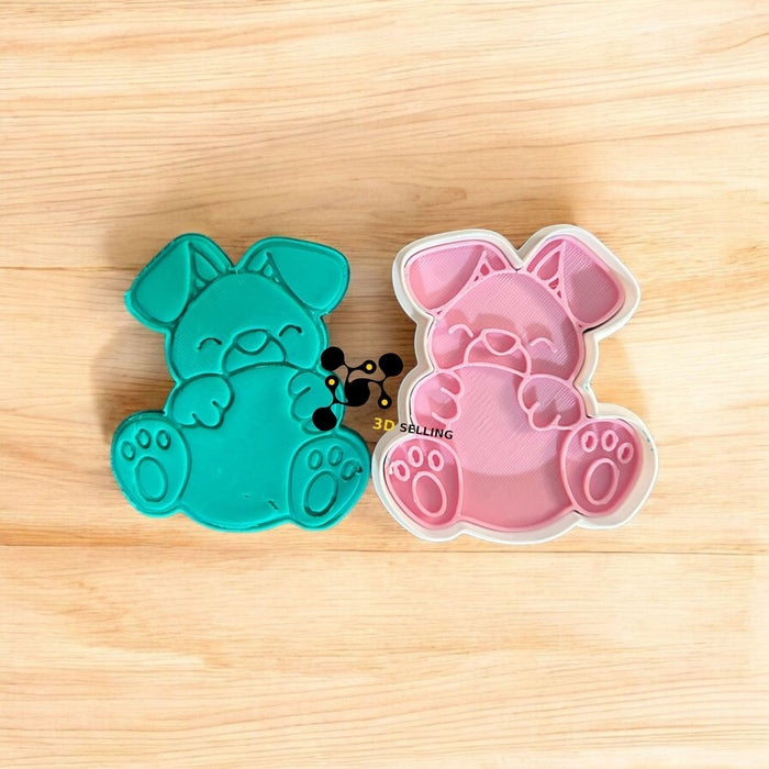 Selling 3D Casa, arredamento e bricolage:Articoli per cucina e bar:Accessori per pasticceria:Altro accessori per pasticceria Coniglio con uovo