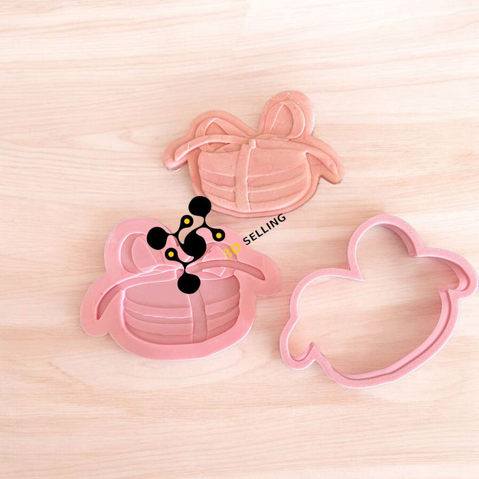 Selling 3D Casa, arredamento e bricolage:Articoli per cucina e bar:Accessori per pasticceria:Altro accessori per pasticceria Macarons con fiocco cutter in 3D 8cm