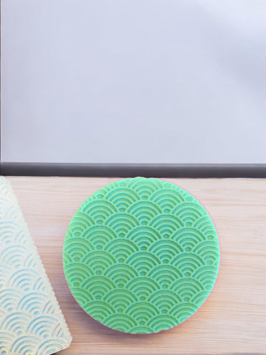 Selling 3D Casa, arredamento e bricolage:Articoli per cucina e bar:Accessori per pasticceria:Altro accessori per pasticceria Pattern in acrilico 10*10 effetto rialzato ventagli