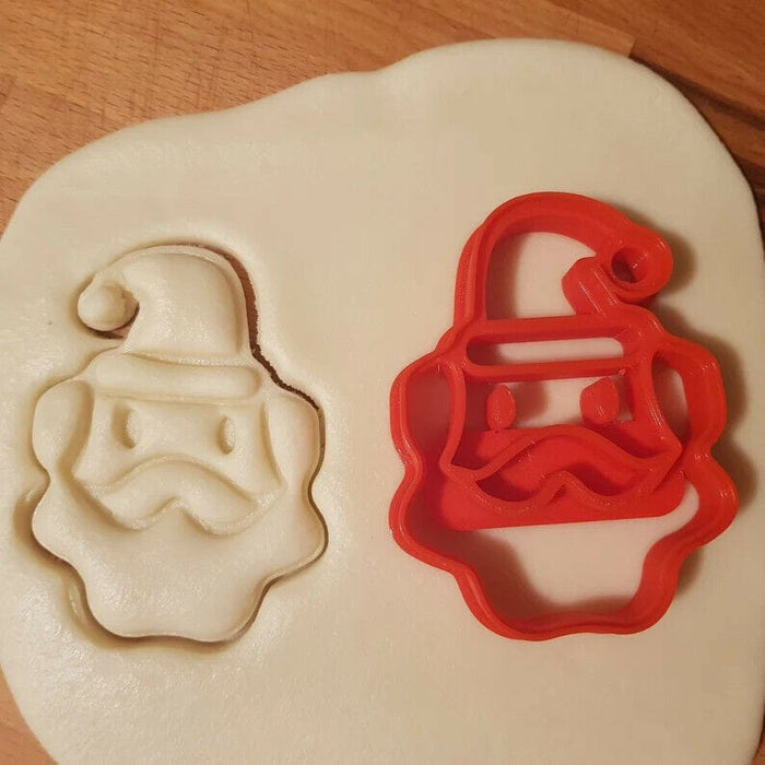 selling 3d Casa, arredamento e bricolage:Articoli per cucina e bar:Accessori per pasticceria:Altro accessori per pasticceria Taglierino per biscotti di Babbo Natale cookie cutter natalizio tagliabiscotti