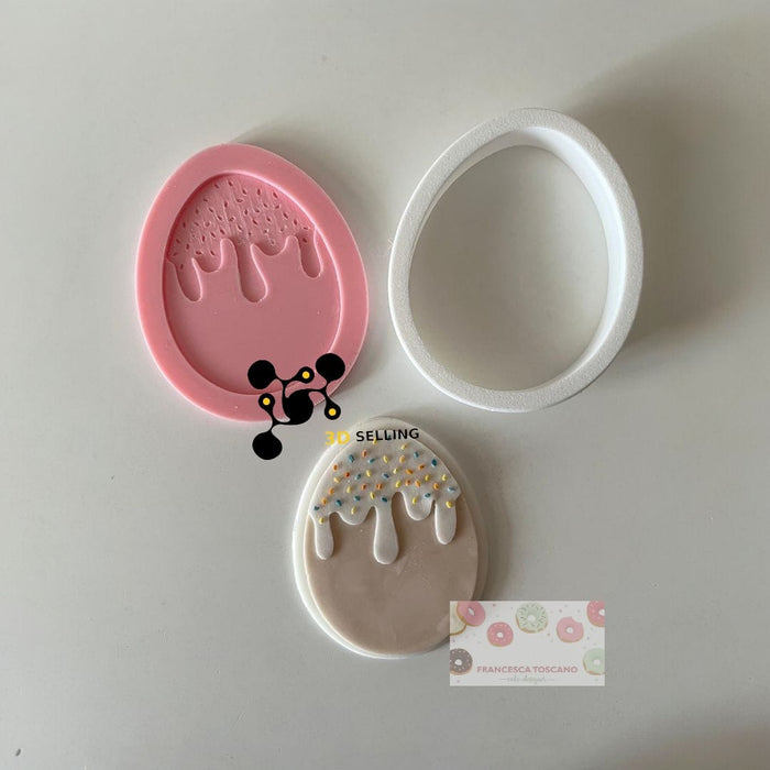 Selling 3D Casa, arredamento e bricolage:Articoli per cucina e bar:Accessori per pasticceria:Altro accessori per pasticceria Uovo di Pasqua effetto 3D 8.5cm