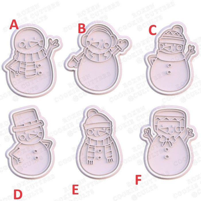 selling 3d Casa, arredamento e bricolage:Articoli per cucina e bar:Accessori per pasticceria:Decorazioni torte e topper:Cake topper Kit Pupazzi di Neve 8,5cm