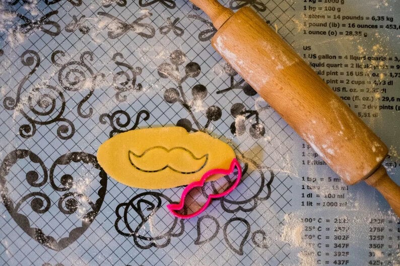selling 3d Casa, arredamento e bricolage:Articoli per cucina e bar:Accessori per pasticceria:Formine e stampi per biscotti Baffi - Cookie Cutter / gentleman baking cottura tagliabiscotti moustache