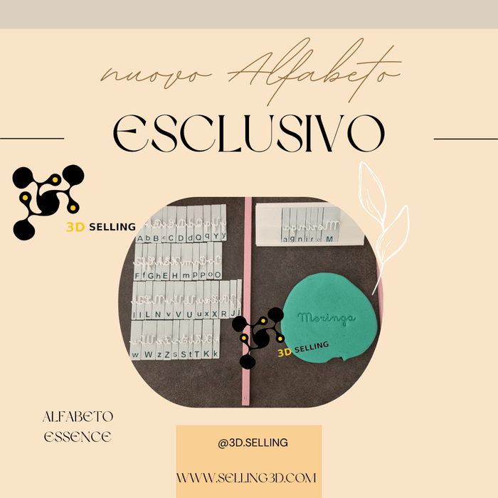 Selling3D Alfabeto Corsivo Essence