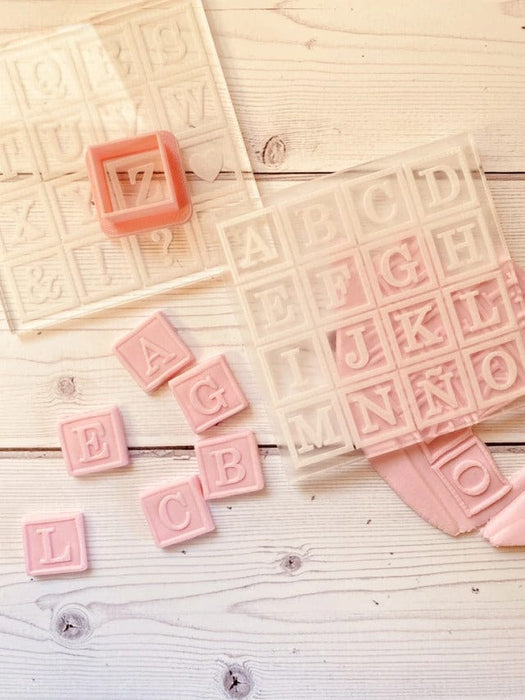 Selling3D Casa, arredamento e bricolage:Articoli per cucina e bar:Accessori per pasticceria:Altro accessori per pasticceria Alfabeto in acrilico Mod Blocchi