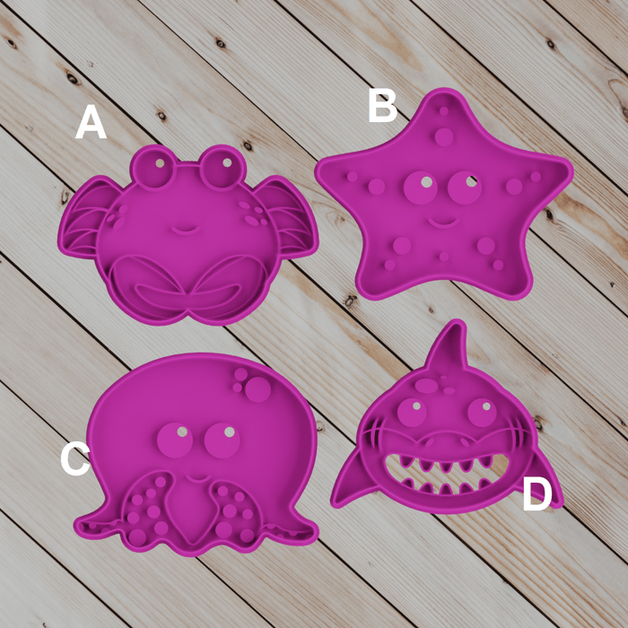Selling3D Casa, arredamento e bricolage:Articoli per cucina e bar:Accessori per pasticceria:Altro accessori per pasticceria Animali Marini mod3 tema mare