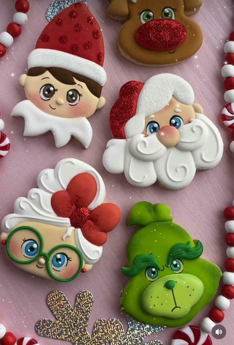 Selling3D Casa, arredamento e bricolage:Articoli per cucina e bar:Accessori per pasticceria:Altro accessori per pasticceria Babbo & Mamma Natale 8cm