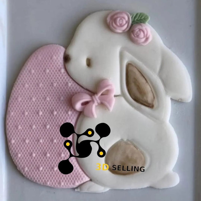 Selling3D Casa, arredamento e bricolage:Articoli per cucina e bar:Accessori per pasticceria:Altro accessori per pasticceria Baby Coniglio con uovo