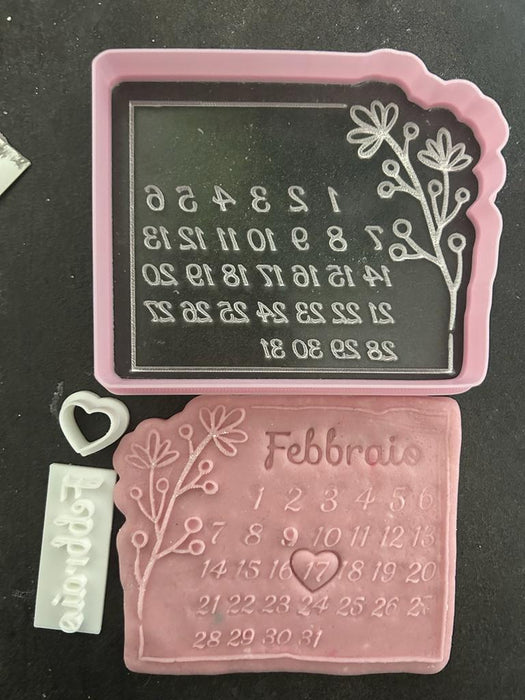 Selling3D Casa, arredamento e bricolage:Articoli per cucina e bar:Accessori per pasticceria:Altro accessori per pasticceria Calendario in acrilico 10cm