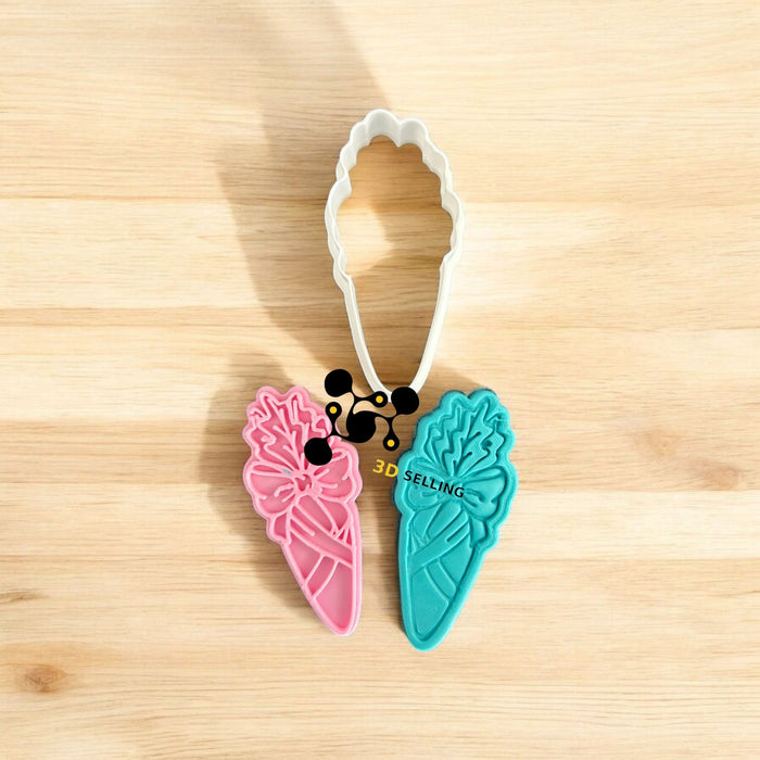 Selling3D Casa, arredamento e bricolage:Articoli per cucina e bar:Accessori per pasticceria:Altro accessori per pasticceria Carota con fiocco
