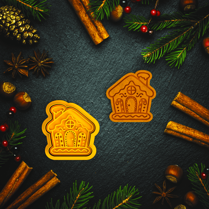 Selling3D Casa, arredamento e bricolage:Articoli per cucina e bar:Accessori per pasticceria:Altro accessori per pasticceria Casa di pan di zenzero 8,5cm