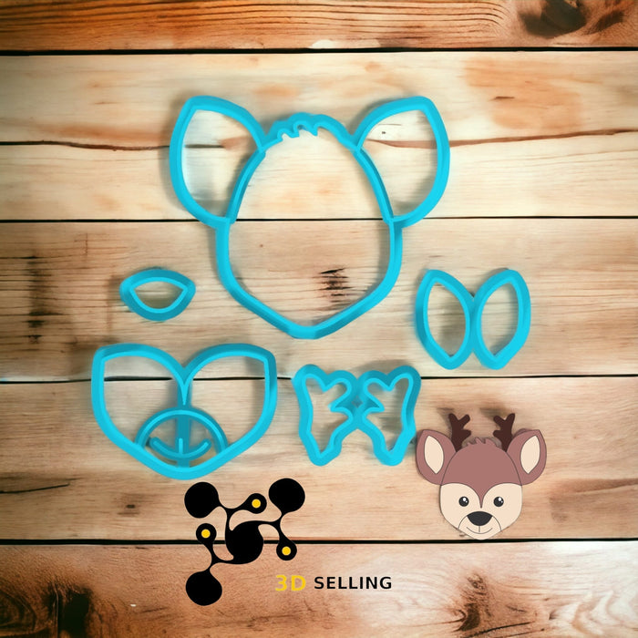 Selling3D Casa, arredamento e bricolage:Articoli per cucina e bar:Accessori per pasticceria:Altro accessori per pasticceria Cervo scomposto