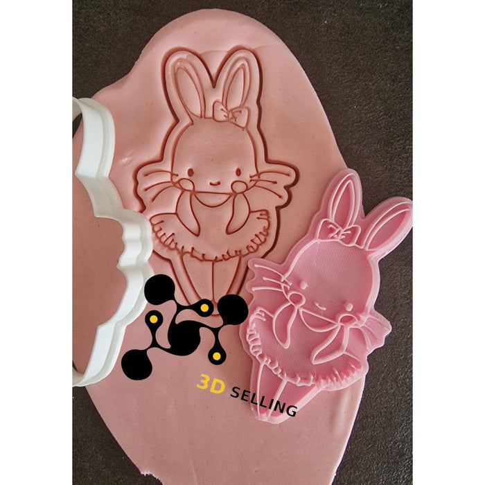 Selling3D Casa, arredamento e bricolage:Articoli per cucina e bar:Accessori per pasticceria:Altro accessori per pasticceria Coniglietta Ballerina con tutu'