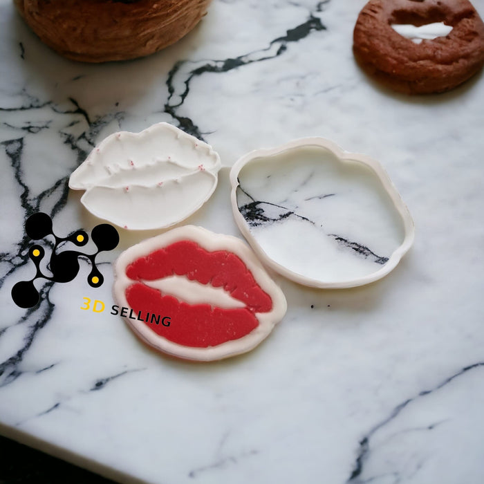 Selling3D Casa, arredamento e bricolage:Articoli per cucina e bar:Accessori per pasticceria:Altro accessori per pasticceria Cookie cutter Bacio idea San valentino