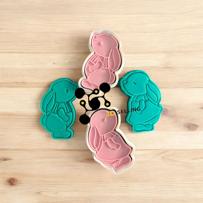Selling3D Casa, arredamento e bricolage:Articoli per cucina e bar:Accessori per pasticceria:Altro accessori per pasticceria Coppia coniglietti 8cm