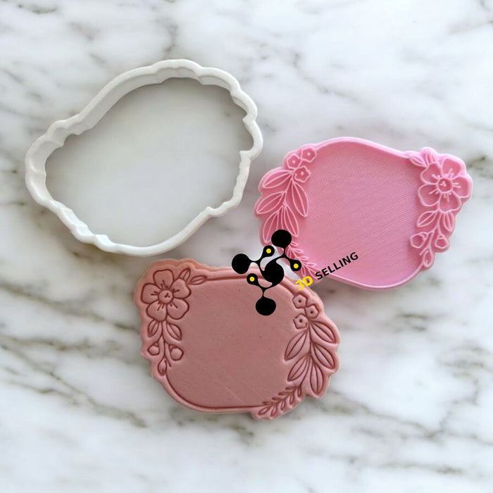 selling3D Casa, arredamento e bricolage:Articoli per cucina e bar:Accessori per pasticceria:Altro accessori per pasticceria Cornice con fiori