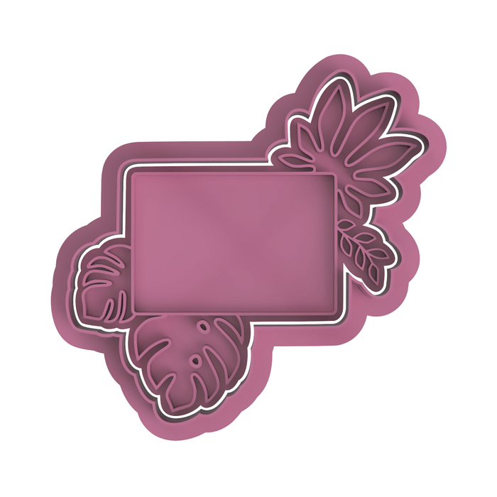 Selling3D Casa, arredamento e bricolage:Articoli per cucina e bar:Accessori per pasticceria:Altro accessori per pasticceria Cornice con foglie tropicali