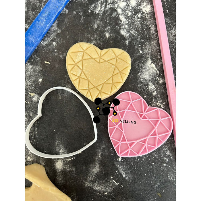 Selling3D Casa, arredamento e bricolage:Articoli per cucina e bar:Accessori per pasticceria:Altro accessori per pasticceria Cuore effetto vetro