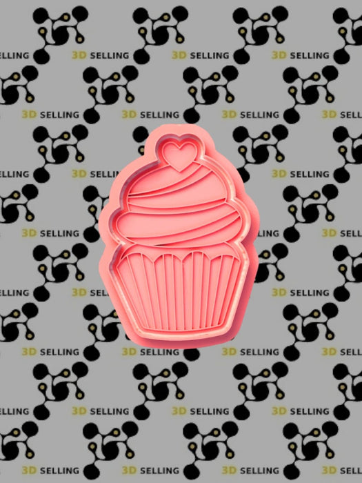 Selling3D Casa, arredamento e bricolage:Articoli per cucina e bar:Accessori per pasticceria:Altro accessori per pasticceria Cupcake con cuore