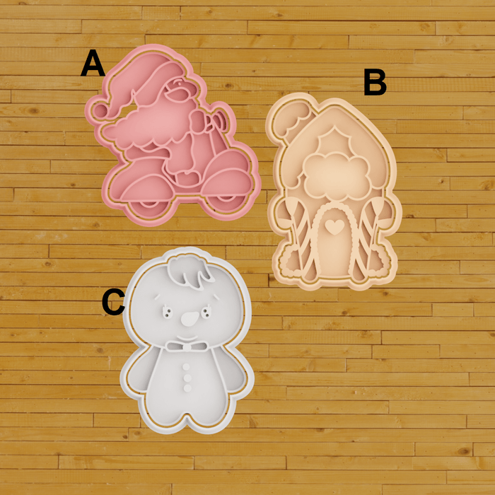 Selling3D Casa, arredamento e bricolage:Articoli per cucina e bar:Accessori per pasticceria:Altro accessori per pasticceria Cutter Natalizi set 3 pezzi