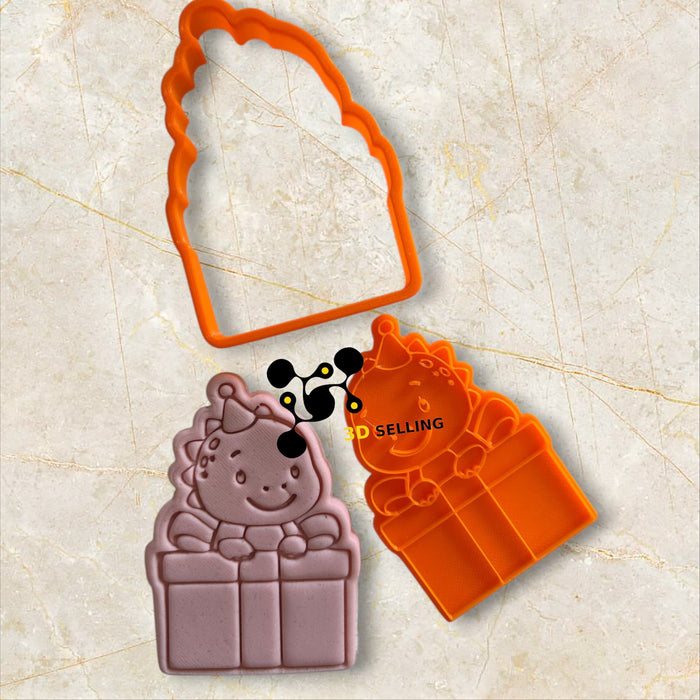 SELLING3D Casa, arredamento e bricolage:Articoli per cucina e bar:Accessori per pasticceria:Altro accessori per pasticceria Dinosauro pacco regalo