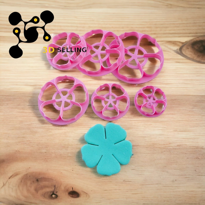 Selling3D. Casa, arredamento e bricolage:Articoli per cucina e bar:Accessori per pasticceria:Altro accessori per pasticceria Fiorellino kit 6 misure